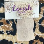 Lavish  Animal Print Cheetah Sheer 3/4 Sleeve Blouse 1X Photo 10