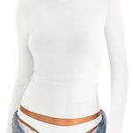 White Long Sleeve Top NWT Photo 0