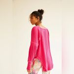 Free People {XS} Movement Bella Layer magenta pink ribbed long sleeve Photo 1