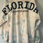Spirit Jersey New Clearwater beach Florida  long sleeve aqua peach tie dye sz med Photo 1
