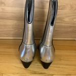 Free People  Borderline Western Boots in Silver - Size 7.5 Photo 4