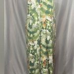 Zenana Womens Maxi Dress Green Orange Adjustable Straps Tank Sleeveless Sz L NEW Photo 0
