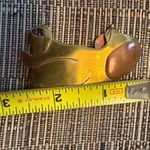 Vintage Dog‎ Brass Copper Silhouette Brooch Pin Brass Handmade Gold Photo 2