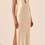 Shona joy La Lune Cross Front Keyhole Midi Dress - Cream Photo 2