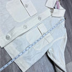 ZARA  linen boxy crop jacket ivory Photo 6