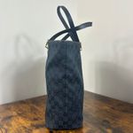 Gucci GG Canvas Tote Bag Black Authentic Designer Handbag Purse Classic Photo 8