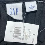 Gap NEW Black Sleeveless Tie Back Cotton Cami Camisole Tank Midi Dress Size L Photo 2