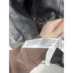 ZARA Faux Vegan Leather Blazer Women XS Black Grunge Skater Whimsigoth Academia Photo 4