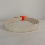Fedaboa White & Orange Classic Rubber Belt Photo 6