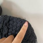 Athleta Charcoal Heather Gray Madera Sweatshirt Wool Cable Knit Sz Medium Photo 4