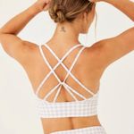 Onzie SET  Pink White Marble Swirl Sacred Bra and High Rise Midi Leggings XL NWT Photo 5