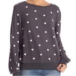 Wildfox  Grey & Pink Heart Crewneck Sweatshirt 236 Photo 8