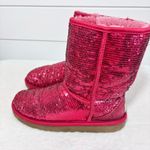 UGG  Australia Red Sequin  Women's Boots Size‎ 7 Photo 3