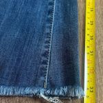 Pink Label Retro Inspired Jeans Juniors Size 7 Distressed Flare Raw Hem Festival Blue Photo 7