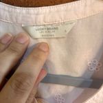 Lucky Brand  womens Rebecca eyelet popover top pink L Photo 4