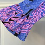 Tori Richard Hawaii Lana Stretch Jersey Shift Dress Ruffle Sleeve Small Pink Photo 3