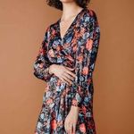 Chloé New Chloe Kristyn Fallon Floral Blue Ref Wrap Mini Dress sz S Photo 1