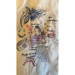 Desigual  Womens Medium White Button Up Funky Embroidery Chula Life Photo 2