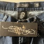 Ed Hardy  Embroidered Bootcut Jeans Photo 2