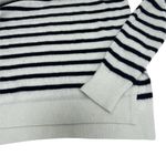 Vince Breton Striped 100% Cashmere Colorblock Stripe Pullover Sweater Women’s L Photo 5