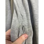 ZARA  Gray Ruffle Front Mock Neck Sweatshirt Size Small Pocket Coquette Casual Photo 7