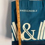 Barnes & Noble Canvas Tote Bag Teal 14" Shopper Book Bag Durable Reusable NEW Blue Photo 6