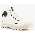 Palladium Pampa HI Htg Supply Star White Combat Boots Mens 8 Womens 9.5 Canvas Photo 1