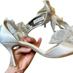 Badgley Mischka  Neryssa White Satin Sandals Photo 6