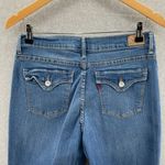 Levi's  512 Perfectly Slimming‎ Boot Cut Jeans Womens 12 Short Blue High Waist Photo 3