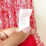 Ella Moss  Red Boho Print Mini Skirt Lined Size Large Photo 6