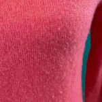 Tahari  pure luxe 100% cashmere pink sweater in size small Photo 1