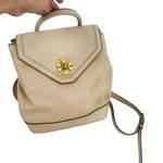 Tory Burch Kira pink backpack with gold twist clasp- shows wear on clasp but sti Photo 0