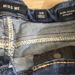 Miss Me Mid Rise Red White Blue Strip Denim Shorts 29 Photo 8