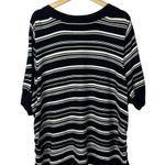 Apt. 9  Black & White Knit Short Sleeve Sweater 3X Photo 1