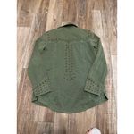 Free People  We the Free Adventurer Rock & Stud Denim Button Shirt Jacket Photo 3