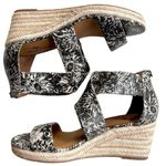 Patricia Nash Like New  Leather Rubia
Wedge Sandals Black Floral Size 10 Photo 0