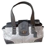 Coach Vintage Hampton Carryall Canvas Gray Women's Designer Shoulder Bag Photo 0