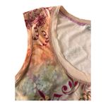 Vintage Y2K July Five Telluride floral pink tank with mesh trim Size 2 Small Photo 1