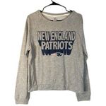 NFL  Gray New England Patriots Long Sleeve Football Boston T-Shirt Women Sz M Photo 0