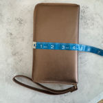 Women's Metallic Bronze Wristlet Wallet with Power Bank & USB Charger Brown Photo 7