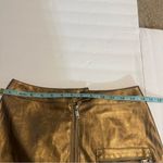 Urban Outfitters Gold Metallic Bronze Brown  Y2K Grunge Festival Skirt Small Chic Photo 5