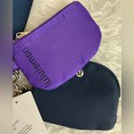 Lululemon Dual Pouch Wristlet in Purple and Navy Photo 1
