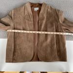 Vintage Made in Korea Tan Suede Cropped Leather Jacket Size Vintage Large Photo 6