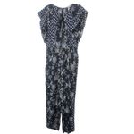Rebecca Taylor  Paisley Printed Jumpsuit in Black 12 Womens Floral Dressy Outfit Photo 2