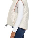 Vine & Valley Puffer Vest Reversible Cozy Zip Jacket Beige Tan Womens M New Photo 4