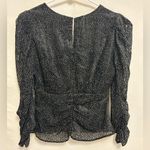 ASTR  the‎ label Florence Princess Sleeve Top Black Velvet Dot Size Medium Photo 6