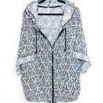 Free People  Come Out of Style 2-Pocket Gray Black Knit Zip Hoodie EUC S Photo 0