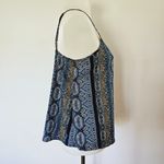 Hollister  Blue Aztec Vneck Tank Top Size Medium Photo 3