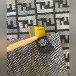 Fendi Authentic unisex double sided double layer monogram wool cashmere scarf Photo 4