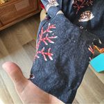 Vintage 90’s Tropical Fish Button Down Shirt Dress Blue Size L Photo 3